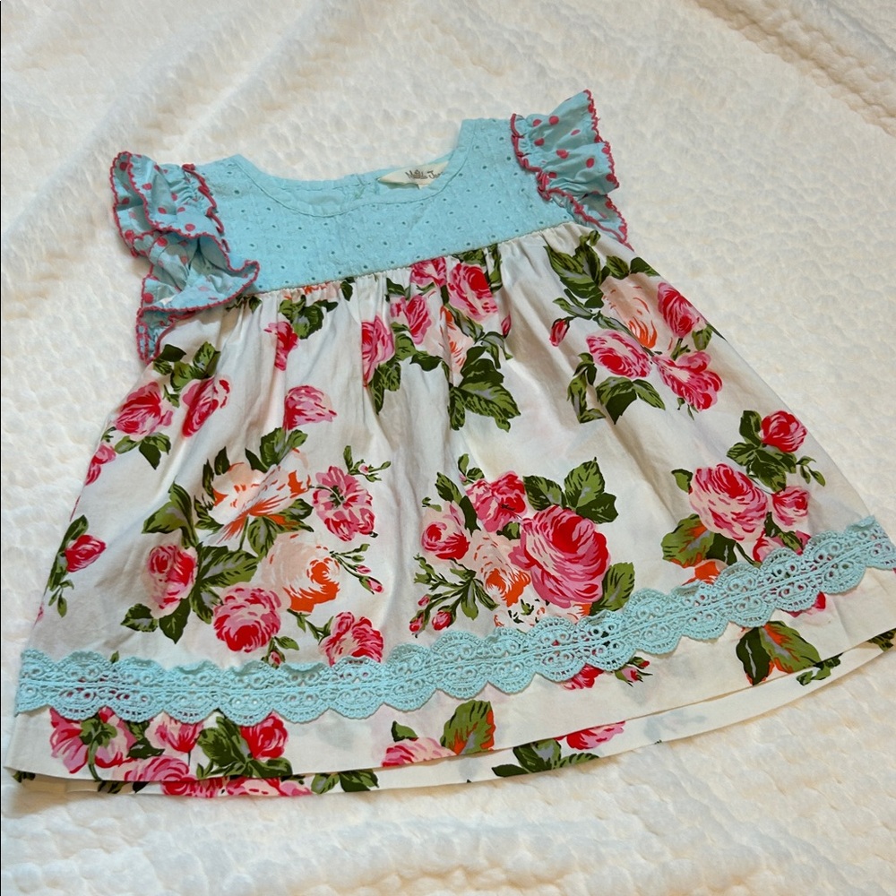 Matilda Jane Aqua Bodice Floral Tunic
